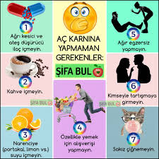 Ac Karnina Yapmaman Gerekenler Sifabul 1 Agri Kesici Ve Ates Dusurucu Ilac Icmeyin 2 Kahve Icmeyin 3 Narenciye Portakal Limon Vs Suyu I Health Comics