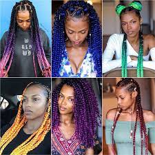 Stay Tuned Loves Which Color Was Your Fav Click Link In Bio To Watch How I Did These Br Box Braids Hairstyles Hair Styles Braided Hairstyles