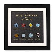 Official Johto Premium 8 Badge Set Includes Zephyr Hive Plain Fog Storm Mineral Glacier And Rising Gym Badges And Wo Gym Badges Badge Pokemon Gym Badges