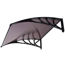 Polycarbonate Window Door Awning Brown 40 X40 Walmart Com In 2021 Door Awnings Windows And Doors Awning Canopy