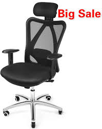 Intey Executive Office Chair Swivel Ergonomic Chair Mesh Computer Desk Chair With Adjustable Backrest Armrest Waistrest Headrest