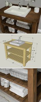 Get 20% off our annual premium plan. By Combining Simple Lines And Stained Pine Construction With A Modern Style Sink This Vanity Combines Rustic And Contemporary For A So Projects Home Diy Decor