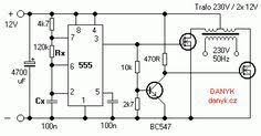 12v 230v 50hz Rechteckwechselrichter Mit 555 Hobby Electronics 12v 230v 50hz Electronics Hobby Elektronische Schaltung Elektroniken Wechselrichter