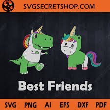 Download Unicorn With Rex Svg Best Friend Svg Unicorn Baby Svg Svg Secret Shop