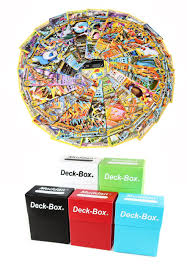 amazon com pokemon tcg 100 card lot free deck box guaranteed ex mega or full art rare common uncommon holo black star with ra deck box pokemon tcg pokemon
