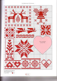 Scandinavian Christmas Cross Stitch Chart Xmas Cross