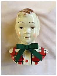 Mid-Century Standford Jean & Sandy Head Vase Wall Pocket Set. For Sale at  Ruby Lane