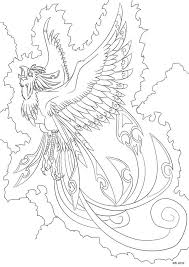 Dark Phoenix Coloring Pages Phoenix Coloring In Page 8 By Darkly Shaded Shadow On Deviantart Bird Coloring Pages Coloring Pages Detailed Coloring Pages