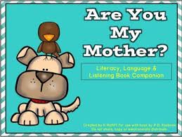 An illustration of two cells of a film strip. Are You My Mother Literacy Language And Listening Book Companion