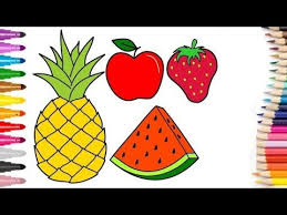 رسومات سهله وبسيطة رسم فواكه سهله رسم سهل جدا تعليم الرسم للمبتدئين خطوة بخطوة youtube fruits drawing drawing for kids flower drawing for kids