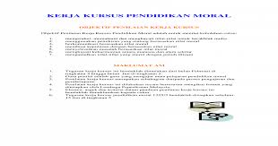 Maybe you would like to learn more about one of these? Kerja Kursus Pendidikan Moral