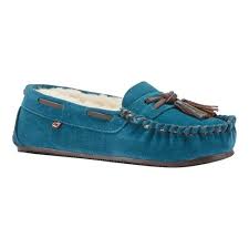 womens lamo dawn moccasin size 11 m teal