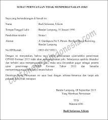 Check spelling or type a new query. Contoh Surat Pernyataan Tidak Mempergunakan Joki Syarat Cpns