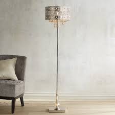 Bohemian Crystal Silver Floor Lamp Silver Floor Lamp Lamps Living Room Crystal Floor Lamp