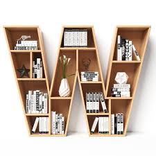 Buchstabe Letter W Wohnzimmer Regal Living Room Shelf Bookshelves Diy Decor Bookcase Decor