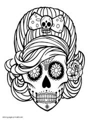 Search through 623,989 free printable colorings at getcolorings. 33 Skull Coloring Pages For Adults Free