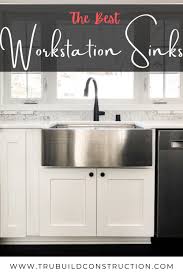 It can be switched to a 33 inch workstation kitchen sink comes with perfect matched cutting board, strainer and roll up dish rack enable you to prepare messy food and dry dish right in the. The Best Workstation Sinks For Your Kitchen Trubuild Construction