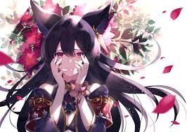 You can install this wallpaper on your desktop or on your mobile phone and other gadgets that. Animal Ears Close Flowers Granblue Fantasy Long Hair Nier Granblue Fantasy Peki9606 Purple Hair Red Eyes Tears Konachan Com Konachan Com Anime Wallpapers