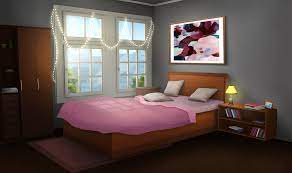 Image of bedrooms marvelous anime bedroom background morning best. Anime Background Bedroom Pink