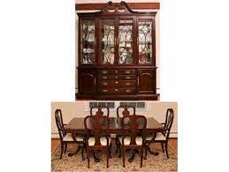 Thomasville dining room cherry home furniture. Stunning Thomasville Dining Room With Display Cabinet Table 6 Chairs 2 Leaves And Pads 60046 Black Rock Galleries