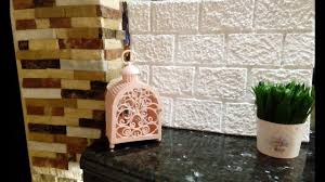 دلوقتي هنعمل بديل ورق الحائط الحجري المجسم وباسهل طريقه Manual Work Of A Stone Wall With Cardboard Youtube