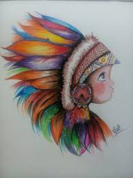 Pin By Linda Williams On Coloring Native American Drawing Native Drawings Art Sketches
