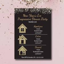 Free printable candy letter garland. Progressive Dinner Party Invite Neighborhood Dinner Party Etsy