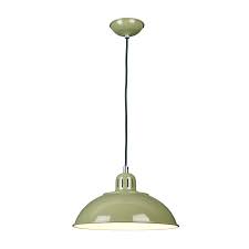 This ceiling light is a perfect match over an antique farm table or in a farm house kitchen. Green Painted Metal Ceiling Pendant Light In Vintage 1950 S Design