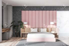 Check spelling or type a new query. Interior Of Stylish Bedroom With Concrete Gray And Pink Walls Stock Photo Picture And Royalty Free Image Image 116998380