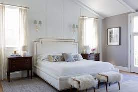 The project cost her less than $20. Master Bedroom Wainscoting Design Ideas