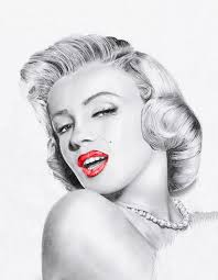 This is my drawing right. Marilyn Monroe Pop Art Style Canvas Drawing Print Picture 16 X20 Standard Framed And Ready To Hang Amazon Co Uk Kitchen Home