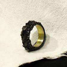 Anthracite Black Diamond Crystal Ring Etsy Crystal Rings Diamond Crystal Crystal Jewelry