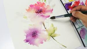 We will use the wet in wet technique and the british 2 brush method to achieve this. Using The Wet In Wet Technique To Make Watercolor Flowers Bloom