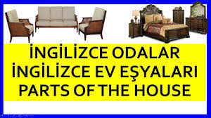 Ingilizce Odalar Ingilizce Ev Esyalari Parts Of The House Youtube