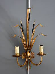 Pair Of Bull Rush Wall Appliques In The Style Of Maison Jansen Wall Appliques Maison Jansen Jansen