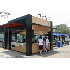 Source Outdoor Food Kiosk Coffee Shop Design Of Mobile Food Stand Ice Cream Booth Crepe Snack Kiosk For Waffle Pizza Kio Food Kiosk Outdoor Food Kiosk Design