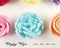 Download Rolled Felt Flower Svg Felt Flower Template Felt Flower Pdf Etsy Felt Flower Template Felt Flowers Diy Felt Flowers Patterns