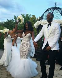 Black And White Mermaid Wedding Dresses Pin By Tracy Wilson On For You I Say I Do Wedding Dresses Wedding Gowns Bride