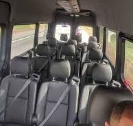 2020 2019 Sprinter Van Bench Seat three 3 Person Recliner & One 4 person in  Black leather.