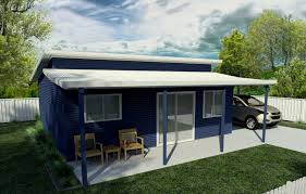 Pinnacle Design Featuring A Double Skillion Roof With An Awning For Added Outdoor Living Space Shown H Skillion Roof House Designs Exterior Home Building Kits