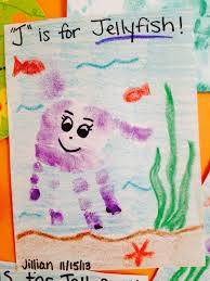 We've got great arts and crafts ideas to keep your preschooler occupied for hours on end. Infant Room Handprint Art J Is For Jellyfish Preschool Arts And Crafts Baby Art Projects Letter J Crafts