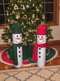And if you want to decorate outdoor or lawn but you don't. Diy Fence Post Snow People Fleece Scarves Hats Diy Christmas Decorations Easy Easy Christmas Diy Christmas Decor Diy