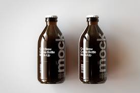 Download Cold Brew Coffee Bottle Mock Up Coffee Brewing Cold Brew Coffee Cold Brew PSD Mockup Templates