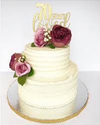Single Layer Simple Birthday Cake For Grandma Rustic Buttercream 70th Birthday Cake With Gold Accents By Jillssweetcreations 70th Birthday Cake 60th Birthday Cake For Ladies 70th Birthday Cake Mum