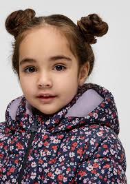 s.Oliver Wintermantel Outdoor-Mantel Gemusterter Mantel mit Gürtel, Hat  einen Regular Fit