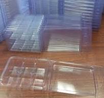 Customized 6 Cavity Plastic Clamshell Molds for Wax Melt Candles