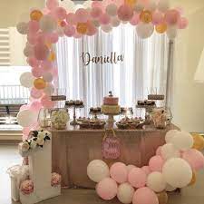 Balloon arches, garland and decor for birthdays, baby showers and all parties & events. Pin By Maribel Jimenez On Bianqui Girl Birthday Decorations Birthday Decorations First Birthday Decorations
