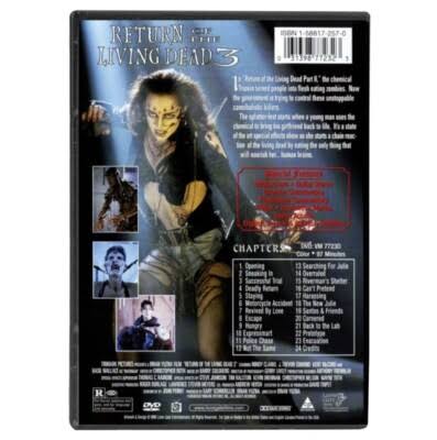 RETURN OF THE LIVING DEAD 3 (1993)" Widescreen Zombie Horror DVD (2001) |  eBay