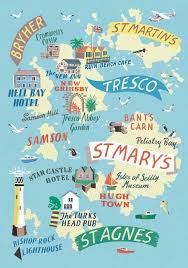 Isles Of Scilly Map By Anna Simmons For Good Motoring Isles Of Scilly Scilly Island Illustrated Map