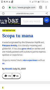 Sco pa tu manaa is a slang term that means i'll hit you and what experience does this remind you of in hawaiian. Lyrics Ghana Patapaa S Scopatumana Enters Dictionary Facebook
